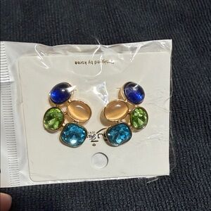 Elegant Gold and Gemstone Earrings